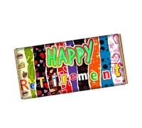 Happy Retirement Chocolate Bar Wrapper Novelty Present Gift For Sir Miss Madam Sister CH-9319 (without chocolate bar (wrapper only))