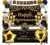 Happy Retirement Decorations for Men Women, Retirement Party Decor Supplies