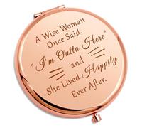 Happy Retirement Gifts Colleague Leaving Gifts Compact Makeup Mirror Retired Gifts Goodbye Gifts for Friend Teacher Boss Lady Going Away Gift Farewell Presents for Employee Folding Makeup Mirror