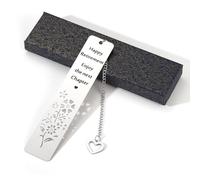 Happy Retirement Gifts, Meaningful Gifts for Women 2025 Enjoy The Next Chapter Retirement Bookmark for Man Woman Teacher Friend Coworker Leaving Gift (Hollow Heart Pendent)