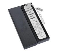 Happy Retirement Gifts,Stainless Steel Happy Retirement Bookmark,2025 Enjoy The Next Chapter Retirement Bookmark,Retirement Bookmarks Gifts for Women and Man Teacher Friend with Gift Case