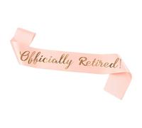 Happy Retirement Sash for Women and Men, Soft Retire Gifts Shoulder Straps, Retirement Decorations, Pink Retired Sash, for Retired Party Decorations Supplies