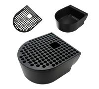 Happy Reunion Replacement Drip Tray for Nespresso Essenza Mini - Fits DeLonghi EN85, Easy Snap-in Install, Dishwasher Safe, Black