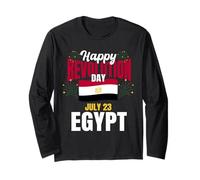 Happy Revolution Day July 23 Egypt Egyptian Pride Long Sleeve T-Shirt