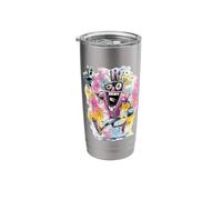 Happy Robot Peace Graffiti Pop Character Graphic Art Sign Stainless Steel Insulated Tumbler