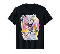 Happy Robot Peace Graffiti Pop Character Graphic Art Sign T-Shirt