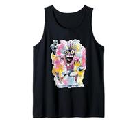 Happy Robot Peace Graffiti Pop Character Graphic Art Sign Tank Top