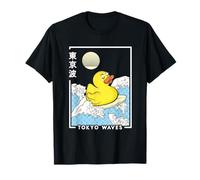Happy Rubber Duck Japanese Wave Anime Kids Kawaii Aesthetic T-Shirt