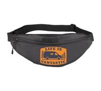 Happy RV Camp Gift Van Camping Lover Gift Life Is Vantastic Camper Van Travel Fanny Pack Waist Bag, Vantastic WB, Multifunctional