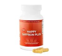 Happy Saffron Supplements, Helps women and men's emotions, concentration, vision and eye health, a total of 90 capsules.,1pcs