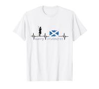 Happy Saint Andrew's Day Scottish Men Play The Bagpipes T-Shirt