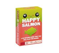 Happy Salmon,3-8 Players Ages 6+, 90 Second Rounds - Easy to Learn Quick Matching Card Game,Ideal for Party, Family Game Night, Kid and Adult
