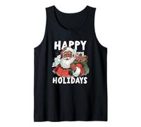 Happy Santa African American Christmas Holidays Black Pride Tank Top