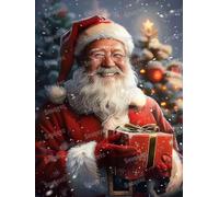 Happy Santa Claus Puzzles 1000 Piece Jigsaw Puzzle for Adults | Christmas Puzzles Letters on The Back, Challenging and Fun Activity, for Puzzle Lovers(30x20inch)