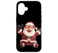 Happy Santa Claus with Drone for Pilots and Drones Lovers Case for iPhone 16