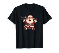 Happy Santa Claus with Drone for Pilots and Drones Lovers T-Shirt