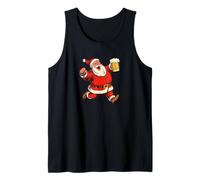 Happy Santa with Beer Costume for Festive Christmas Drinking Tank Top