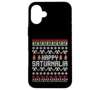 Happy Saturnalia Roman Festival Rome Saturn Ugly Christmas Case for iPhone 16 Plus