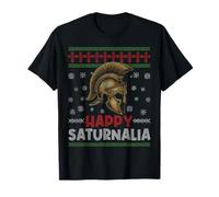 Happy Saturnalia Roman History Winter Holiday Ugly Christmas T-Shirt