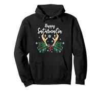Happy Saturnalia Roman Winter Christmas Holiday Pullover Hoodie