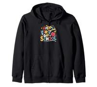 Happy School Beginning Back to Learning Fun Zip Hoodie
