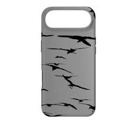 Happy Seagulls Flying In The Sky Black Silhouette Case for iPhone Air
