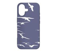 Happy Seagulls Flying In The Sky White Silhouette Case for iPhone 17