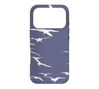 Happy Seagulls Flying In The Sky White Silhouette Case for iPhone 17 Pro