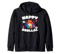 Happy Seollal 2022 Korea Public Holiday Zip Hoodie