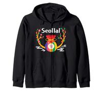 Happy Seollal 2022 Korea Public Holiday Zip Hoodie