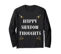 Happy Shadow Thoughts Minimalist Deep Thinking Quote Long Sleeve T-Shirt