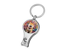 Happy Shiba Inu Graffiti Nail Clippers Toenail Clipper Cutters Professional Nail Trimmer Nail Cuticle Cutter for Women Men