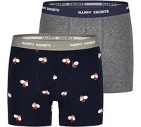 Happy Shorts 2 Jersey Trunks Men's Boxer Shorts Pants Santa Claus, Santa Claus, S