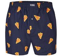 Happy Shorts Men's American Boxer Shorts Webboxer Pizza Pizza, pizza, M