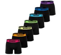 Happy Shorts Men's Boxers, 7-Pack - Jersey Trunks, Retro Shorts, Logo...