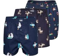 Happy Shorts X Mens Boxer Shorts with Suspense, Design 18, L