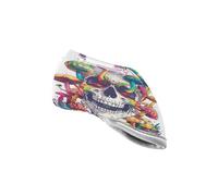 Happy Skull Rainbow Mushroom World Golf Club Iron Head Covers Cool Stylish Putter Headcover for Men Women