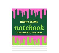 Happy Slime notebook | the place where your slime ideas and insights are kept | Pink cover