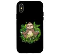 Happy Sloth Breath Mindfulness Compassion Meditate Kindness Case for iPhone X/XS