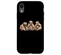 Happy Sloth Breath Mindfulness Compassion Meditate Kindness Case for iPhone XR