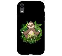 Happy Sloth Breath Mindfulness Compassion Meditate Kindness Case for iPhone XR