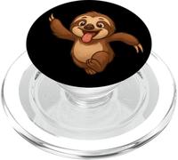 Happy Sloth Friends Running Joyful Design Dancing PopSockets PopGrip for MagSafe