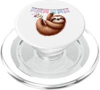 Happy Sloth Hanging Celebration Bunting Animal PopSockets PopGrip for MagSafe