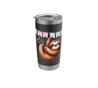 Happy Sloth Hanging Celebration Bunting Animal Stainless Steel Insulated Tumbler