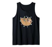 Happy Sloth Hanging on Branch Tank Top