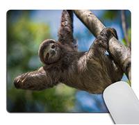 Happy Sloth Rectangle Non-Slip Rubber Mousepad Gaming Mouse Pad 9.4"x7.9"