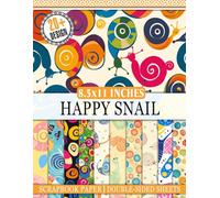Happy Snail Scrapbook Paper: Decorative Craft Paper Featuring Whimsical Snail Designs for Scrapbooking, Journaling, and DIY Projects.