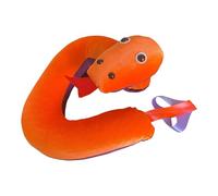 Happy Snakes Age 3+ - Made in Britain. Weighted Shoulder Companion - Approx 1.5kg - Neon Orange & Purple.
