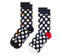 Happy Socks, 2-Pack Crew Socks, Classic Big Dot Socks for Men and Women, Size 36-40