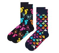 Happy Socks, 2-Pack Crew Socks, Classic Dog Socks for Men and Women, Size 41-46